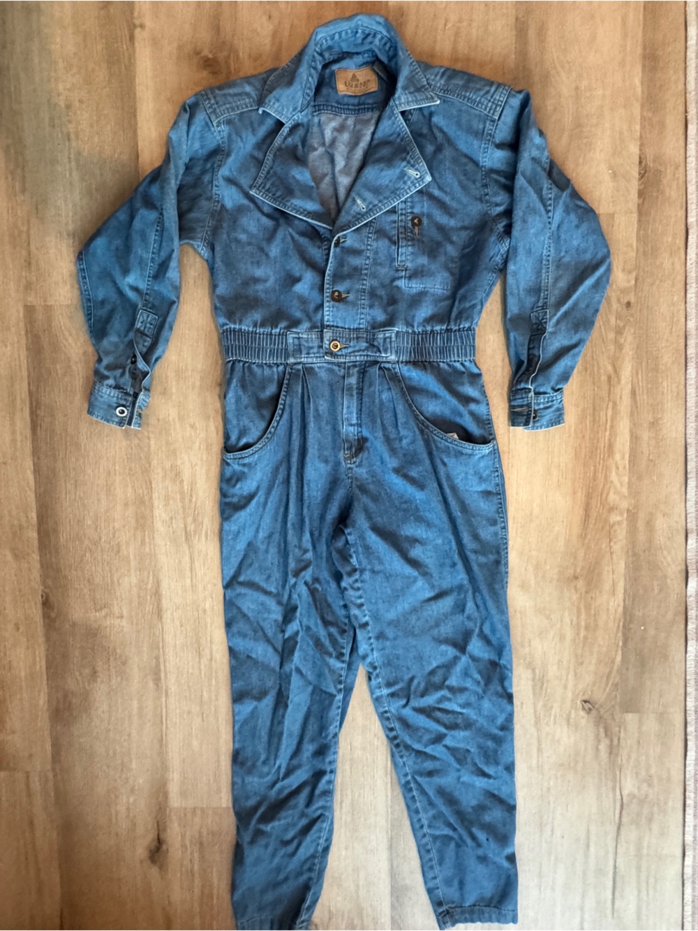 Vintage 80’s/90’s Liz Claiborne Liz Wear Denim Coverall Jumpsuit Sz P